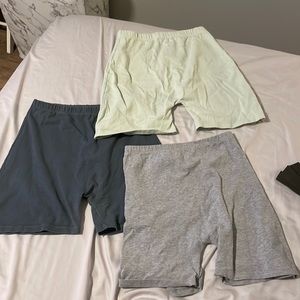 3 piece Brandy Melville biker shorts